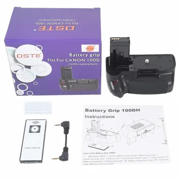 DSTE Multi-Power Vertical Battery Grip + Remote Control for Canon 100D DSLR Camera
DSTE Multi-Power Vertical Battery Grip + Remote Control for Canon 100D DSLR Camera