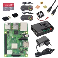 Raspberry Pi 3 Model B+ ( B Plus ) Gaming kit + 2 Gamepads+32G Class 10 SD Card + Case + Fan + Power + HDMI Cable for Retropie