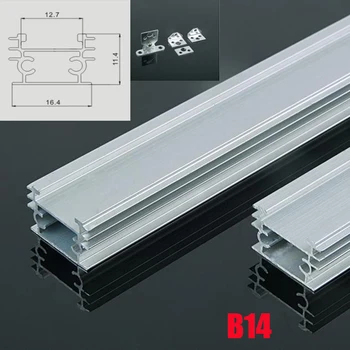 B14 6 Sets 50cm U Shape LED Strip Lights Aluminum Channel Profile With End Caps and Mounting clips, no cover for LED Bar Lights
B14 6 Sets 50cm U Shape LED Strip Lights Aluminum Channel Profile With End Caps and Mounting clips, no cover for LED Bar Lights