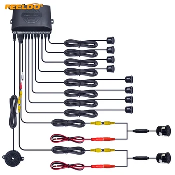FEELDO 1Set Car 8-Sensor Parking Sensor with 2pcs 18.5mm CCD Camera Dual Visual Rearview Video Parking Radar System #CT-930
FEELDO 1Set Car 8-Sensor Parking Sensor with 2pcs 18.5mm CCD Camera Dual Visual Rearview Video Parking Radar System #CT-930