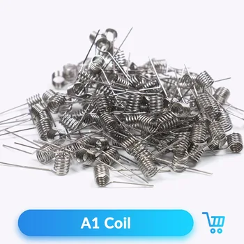 Volcanee 100pcs A1 Ni80 SS316L Prebuilt Coil Heating Wire 24 26 28 30GA for RTA RDA Tank Vaporizador Mod Accessorie Premade Coil
Volcanee 100pcs A1 Ni80 SS316L Prebuilt Coil Heating Wire 24 26 28 30GA for RTA RDA Tank Vaporizador Mod Accessorie Premade Coil