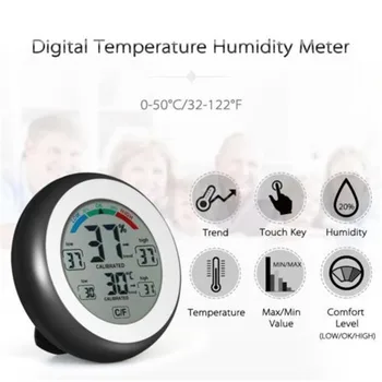 AU Digital Hygrometer Thermometer Humidity Meter Indoor Temperature LCD Display for refrigerator tool
AU Digital Hygrometer Thermometer Humidity Meter Indoor Temperature LCD Display for refrigerator tool