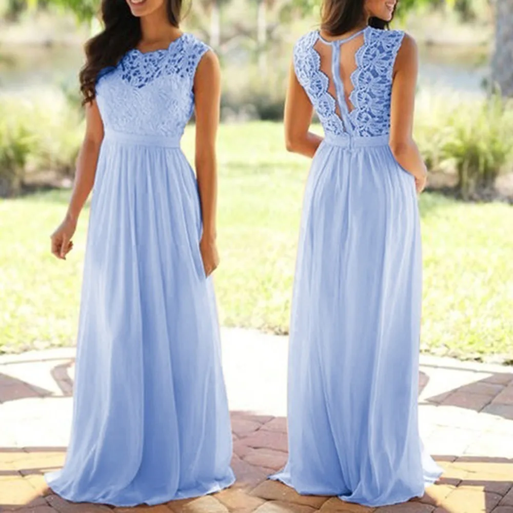 Lace Hollow Out Patchwork Party Dress Women Elegant Sleeveless O-Neck Coral Bridesmaid Maxi Dresses Slim Waist Sexy Dress Robe
Lace Hollow Out Patchwork Party Dress Women Elegant Sleeveless O-Neck Coral Bridesmaid Maxi Dresses Slim Waist Sexy Dress Robe