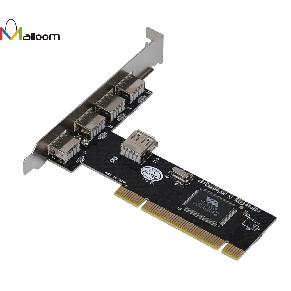 Malloom High Quality USB 2.0 HUB 4 Port 480Mbps High Speed VIA HUB PCI Controller Card Adapter#25
Malloom High Quality USB 2.0 HUB 4 Port 480Mbps High Speed VIA HUB PCI Controller Card Adapter#25