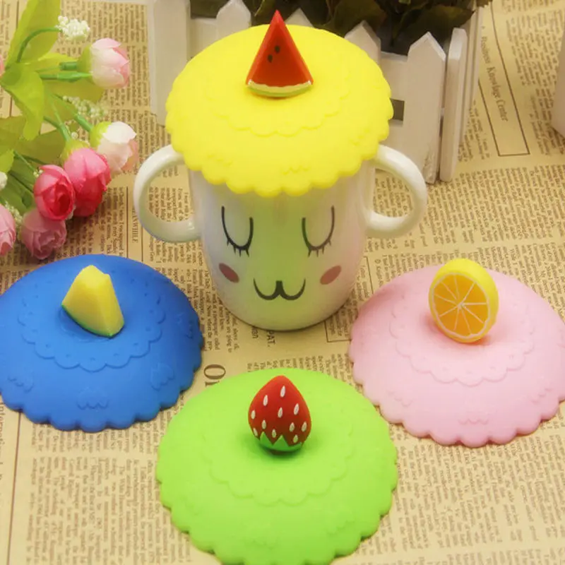 1pc Lovely Anti-dust Silicone Fruit Cup Cover Leakproof Coffee Suction Lid Cap Airtight Sealed Cup Cover Coffee Mug Lid
1pc Lovely Anti-dust Silicone Fruit Cup Cover Leakproof Coffee Suction Lid Cap Airtight Sealed Cup Cover Coffee Mug Lid