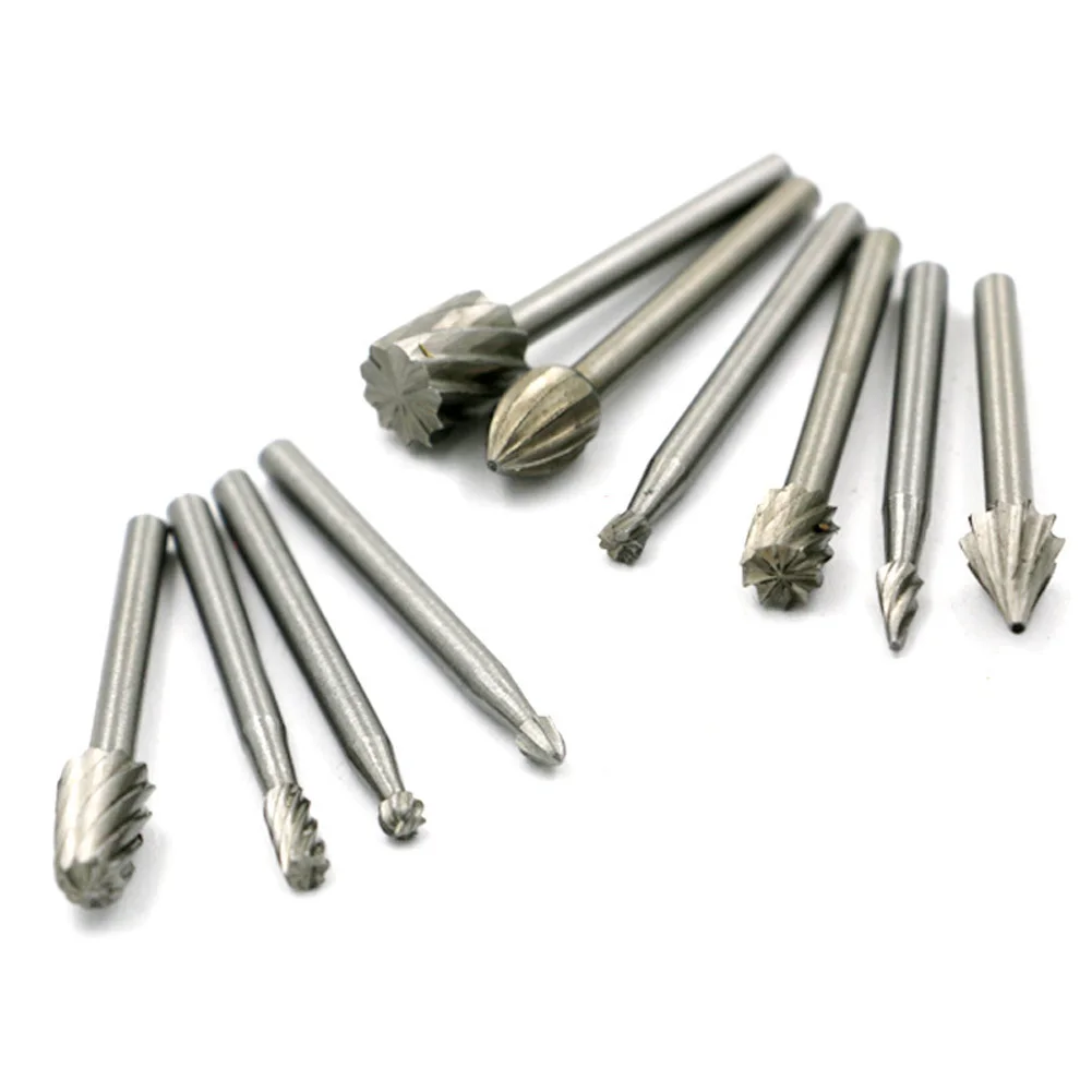 10pcs Mini Round HSS Rotary Burr Drill Bits Set Woodworking Wood Carving Chamfering Engraving File Rasp 3.1mm
10pcs Mini Round HSS Rotary Burr Drill Bits Set Woodworking Wood Carving Chamfering Engraving File Rasp 3.1mm