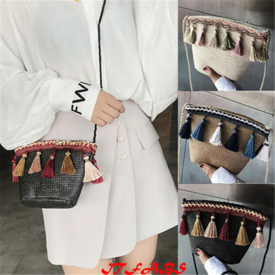 2019 Brand New Style Women Boho Woven Handbag Tote Shoulder Bags Summer Beach Casual Straw Wicker Bag
2019 Brand New Style Women Boho Woven Handbag Tote Shoulder Bags Summer Beach Casual Straw Wicker Bag