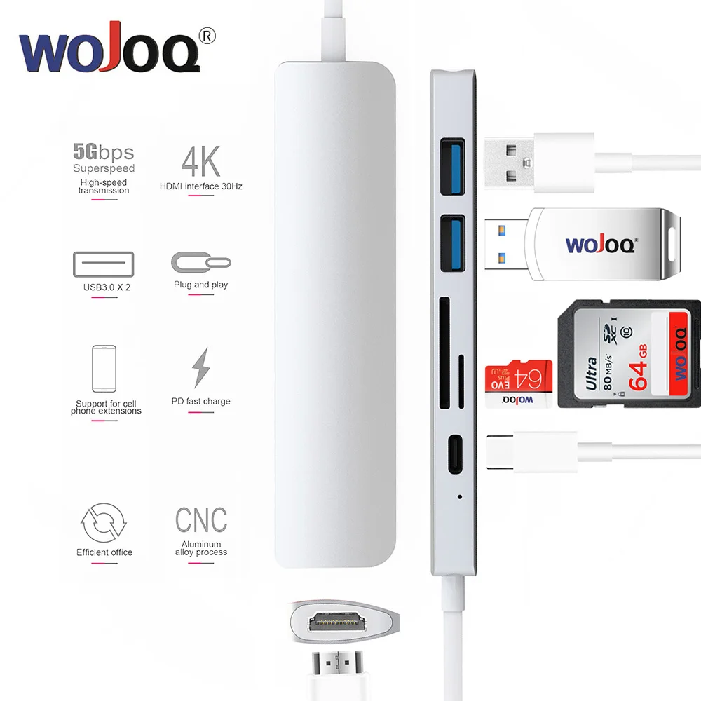 USB C USB-C Hub Type C Power Delivery HUB 4K Video HDMI USB 3.0 HUB Adapter SD/TF Card Reader for MacBook Huawei P20 Pro
USB C USB-C Hub Type C Power Delivery HUB 4K Video HDMI USB 3.0 HUB Adapter SD/TF Card Reader for MacBook Huawei P20 Pro