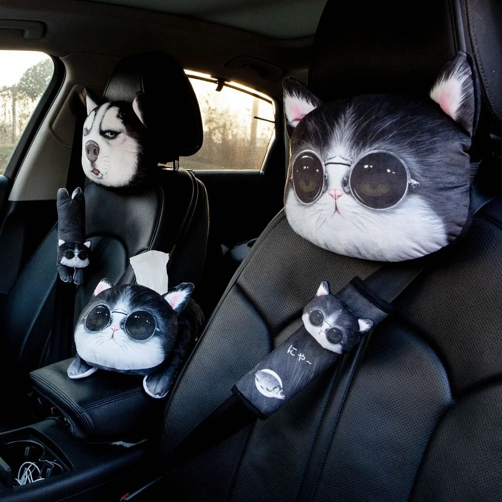 NEW Cool Lovely 3D Printed Animals Face Car Headrest Pillowcase Neck Rest Auto Safety Headrest Supplies universal car pillow
NEW Cool Lovely 3D Printed Animals Face Car Headrest Pillowcase Neck Rest Auto Safety Headrest Supplies universal car pillow