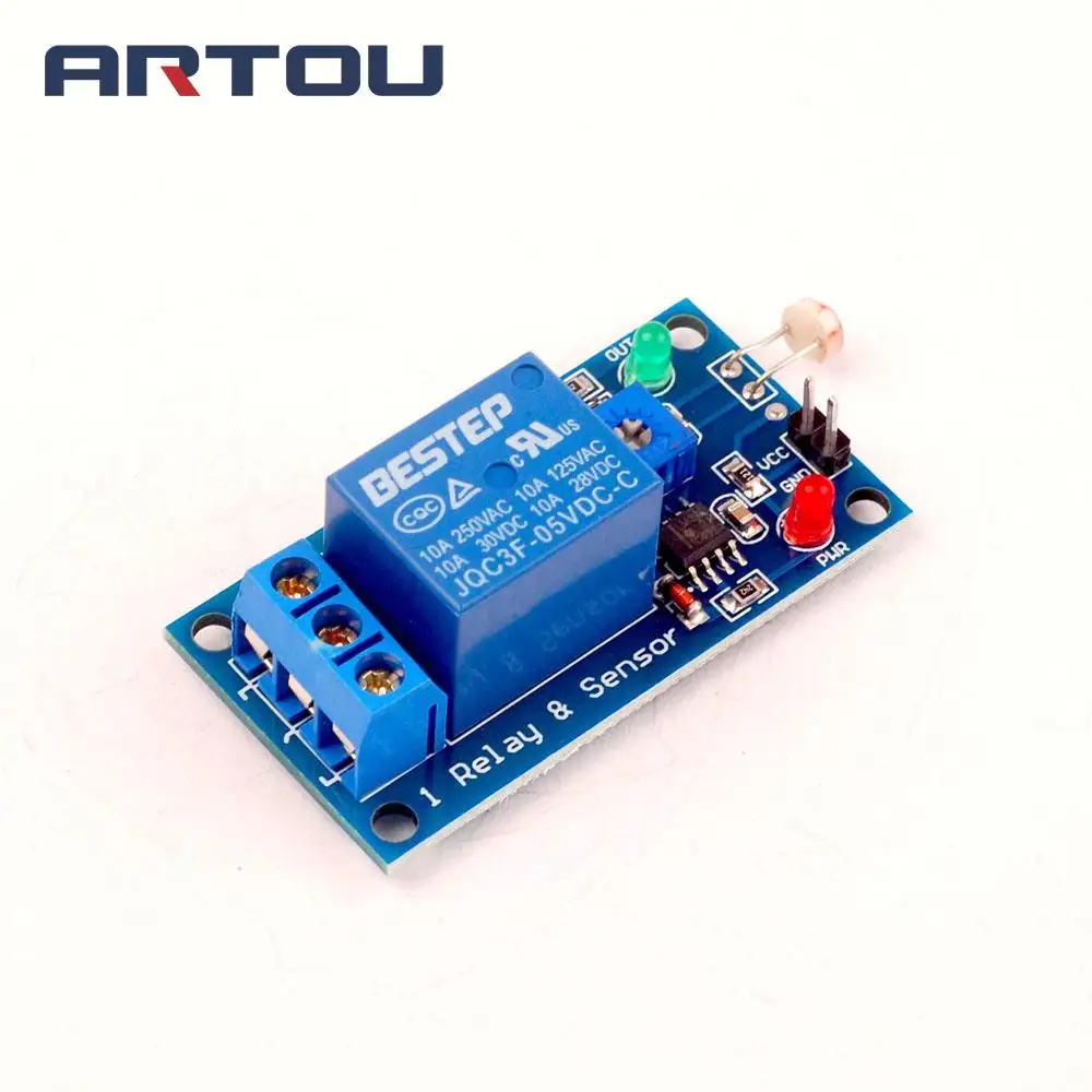 1PCS Blue 5V Photosensitive Diode Sensor Module Relay Module Light Optical Module Photosensitive