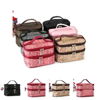 Hot Fashion Double Layer Letters Cosmetic Bag Makeup Tool Storage Bags Multifunctional Storage Package MSK66
Hot Fashion Double Layer Letters Cosmetic Bag Makeup Tool Storage Bags Multifunctional Storage Package MSK66