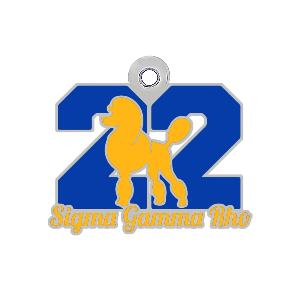 Популярный дизайн эмаль металл греческое письмо общество SIGMA GAMMA RHO ювелирные