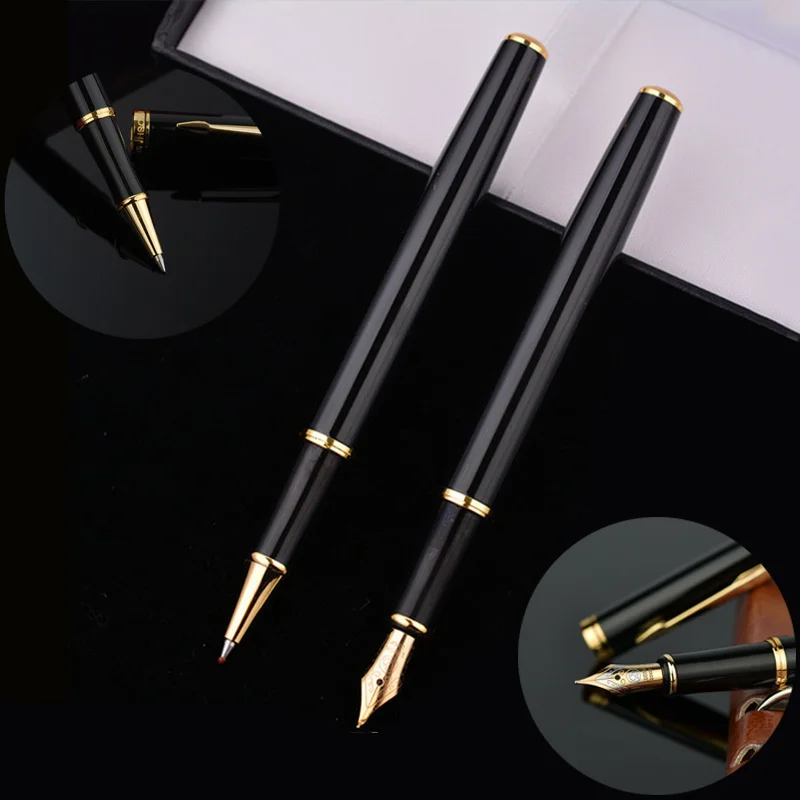 0.5mm Metal Rollerball Pen Luxury Signing Pen Black Business Fountain Pens Calligraphy Pen for Writing Office School Supplies
0.5mm Metal Rollerball Pen Luxury Signing Pen Black Business Fountain Pens Calligraphy Pen for Writing Office School Supplies