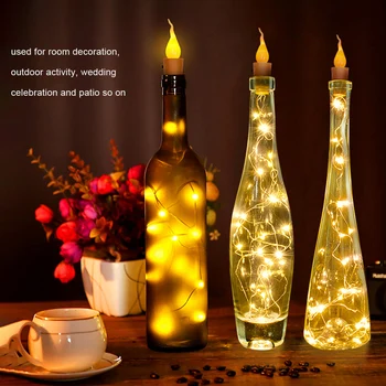 Wine Bottle lights Waterproof LED Cork Starry Fairy Copper Wire light String LED Light Bottle Stopper for Party Festival Gift
Wine Bottle lights Waterproof LED Cork Starry Fairy Copper Wire light String LED Light Bottle Stopper for Party Festival Gift