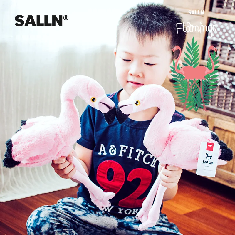 44CM32CM милая плюшевая игрушка с Фламинго супер мягкая Имитация животных Детская