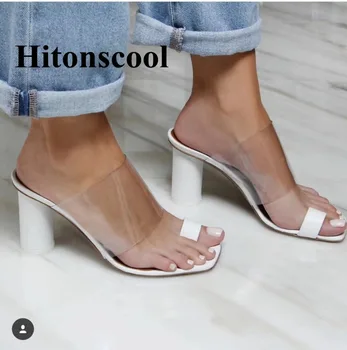 New Women Shoes Summer 2019 Beach Slippers Luxury Clear Pvc Shoes Women Round Heels High Heels Gladiator Sandals Women
New Women Shoes Summer 2019 Beach Slippers Luxury Clear Pvc Shoes Women Round Heels High Heels Gladiator Sandals Women
