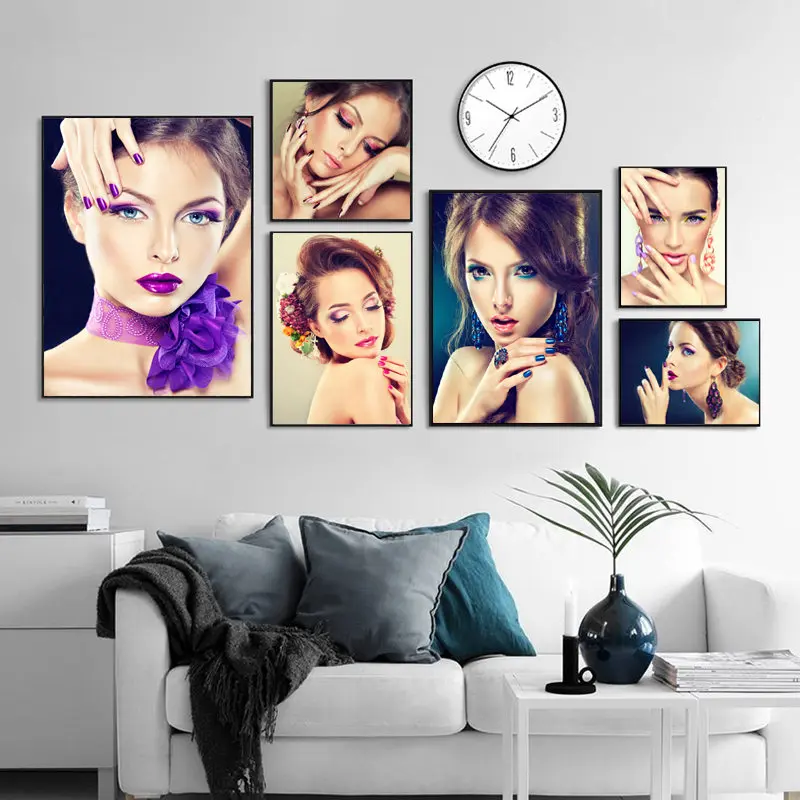 Modern Makeup Beauty Shop Canvas Art Print Poster Beautiful Girl Art Painting SPA Art Picture Home Decor HD2638
Modern Makeup Beauty Shop Canvas Art Print Poster Beautiful Girl Art Painting SPA Art Picture Home Decor HD2638