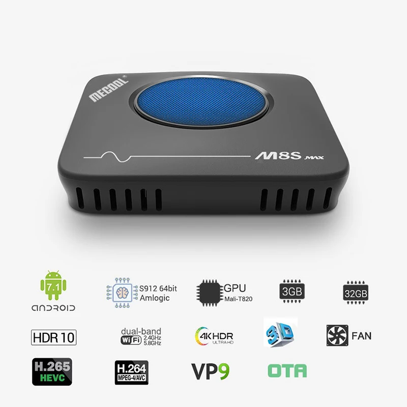 Mecool M8S Max TV Box Amlogic S912 3GB RAM 32GB ROM 5G WIFI bluetooth 4.0 Android 4K VP9 H.265 TV Box with Remote Control New 
Mecool M8S Max TV Box Amlogic S912 3GB RAM 32GB ROM 5G WIFI bluetooth 4.0 Android 4K VP9 H.265 TV Box with Remote Control New