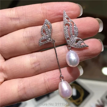 one pair white freshwater pearl rice 7-9mm butterfly hook earrings wholesale beads FPPJ
one pair white freshwater pearl rice 7-9mm butterfly hook earrings wholesale beads FPPJ