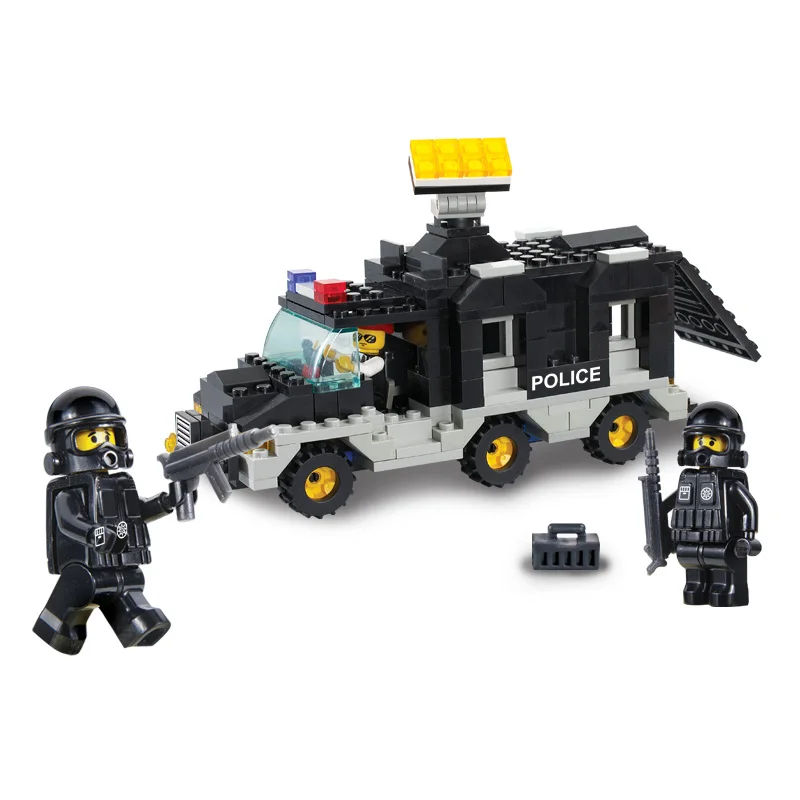 1900 206pcs SWAT/Police Constructor Model Kit Blocks Compatible LEGO Bricks Toys for Boys Girls Children Modeling
1900 206pcs SWAT/Police Constructor Model Kit Blocks Compatible LEGO Bricks Toys for Boys Girls Children Modeling