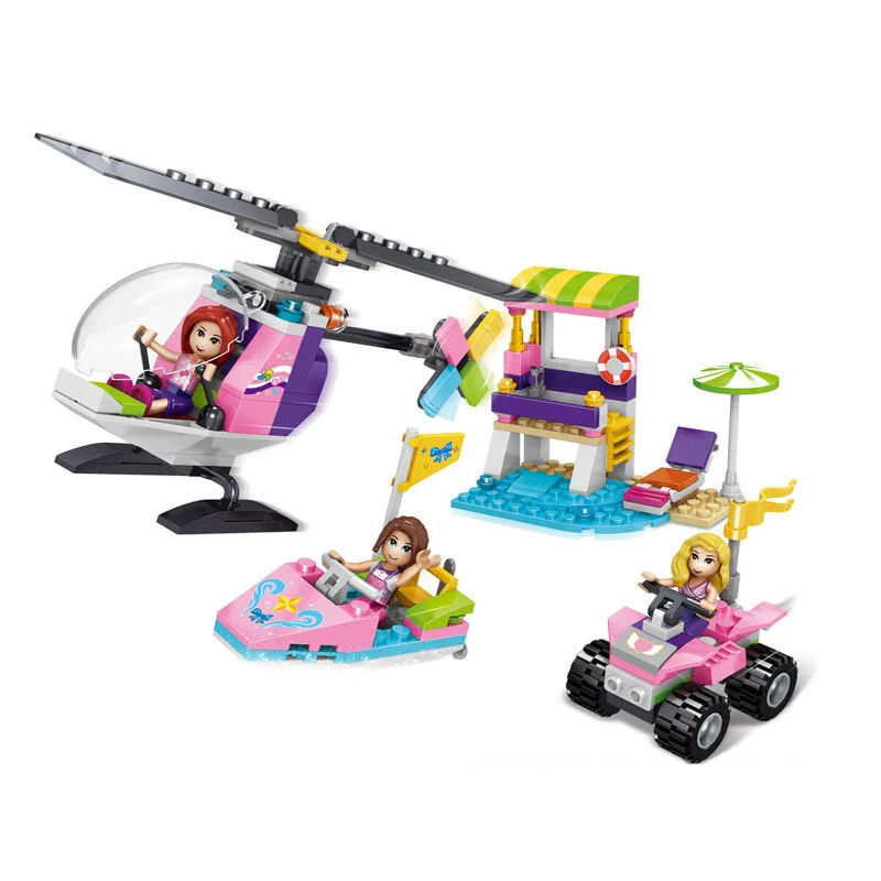 5221 210pcs girl friends summer holiday car seaside yacht helicopter building blocks bricks Toys For Children
5221 210pcs girl friends summer holiday car seaside yacht helicopter building blocks bricks Toys For Children