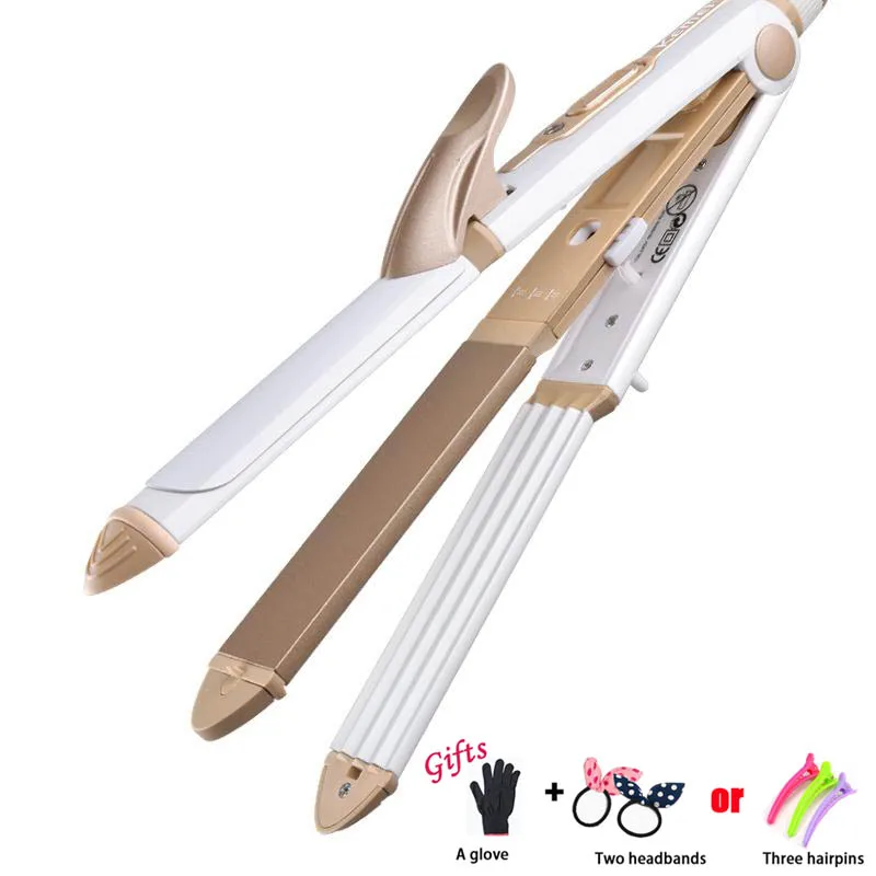 3 In1 Hair Straightener EU Plug Hair Curling Iron Multifunction corrugated Hair Straightener Flat Iron Waves Irons 110-240V B13
3 In1 Hair Straightener EU Plug Hair Curling Iron Multifunction corrugated Hair Straightener Flat Iron Waves Irons 110-240V B13