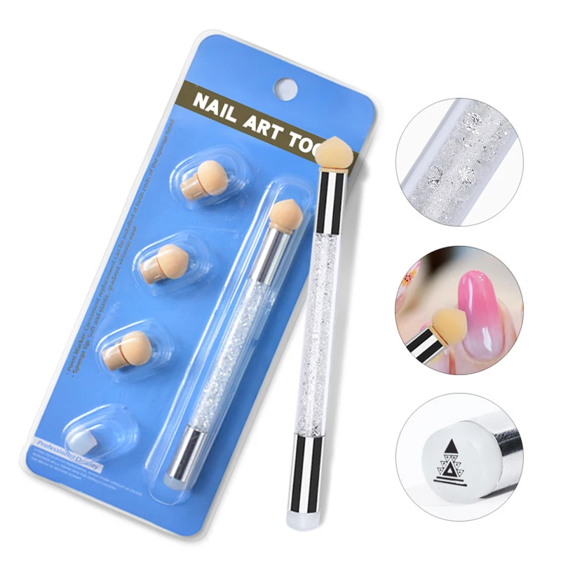 Double Head Gradient Blooming Printing UV Gel Nail Stamp Brush Pen Sponge Heads Replaceable Powder Accessoires
Double Head Gradient Blooming Printing UV Gel Nail Stamp Brush Pen Sponge Heads Replaceable Powder Accessoires