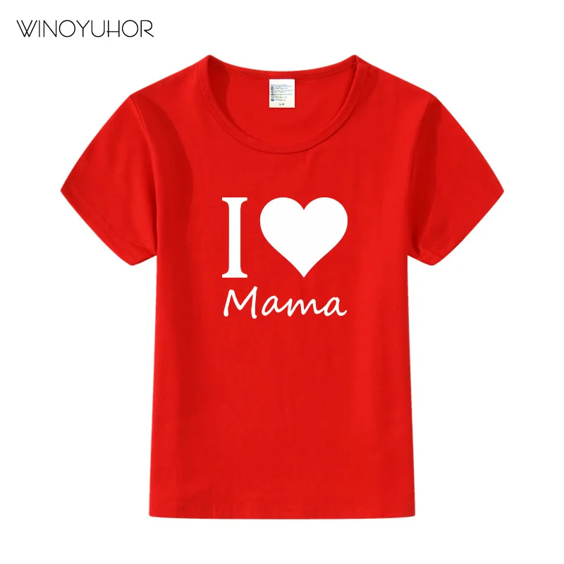 Baby Funny Clothes I Love Mama Design Birthday Gift T Shirt Boy Girls Summer O-Neck T-Shirt Children Kids Tee Tops
Baby Funny Clothes I Love Mama Design Birthday Gift T Shirt Boy Girls Summer O-Neck T-Shirt Children Kids Tee Tops