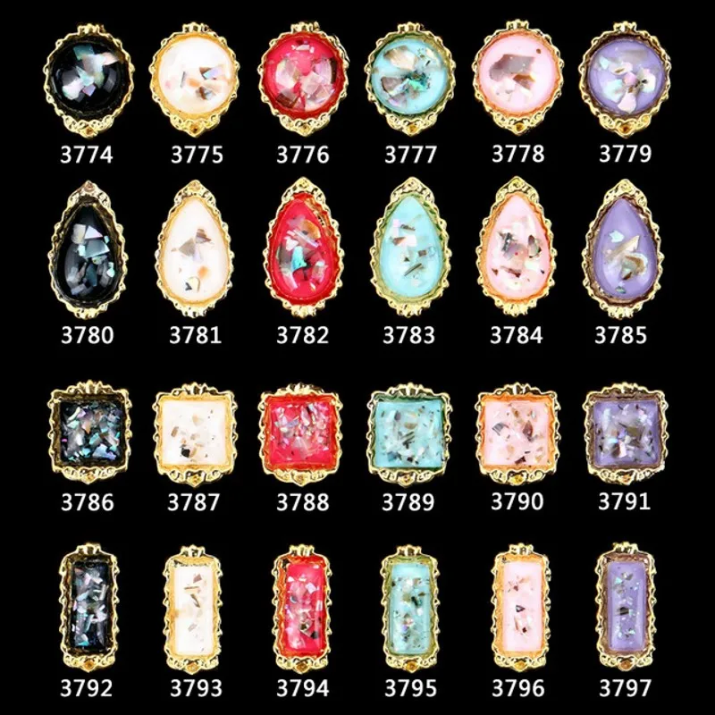 100Pcs Nail Metal Alloy Resin Jewelry DIY UV Gel Polish Decoration Retro Shell Jewelry Accessories Alloy Diamond Ornaments 3774 
100Pcs Nail Metal Alloy Resin Jewelry DIY UV Gel Polish Decoration Retro Shell Jewelry Accessories Alloy Diamond Ornaments 3774
