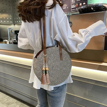 AUAU-Summer Women Bags Ladies Large Handbag Hand women Straw Bag Round Popularity Straw Women Shoulder Bag Beach Travel Bags T
AUAU-Summer Women Bags Ladies Large Handbag Hand women Straw Bag Round Popularity Straw Women Shoulder Bag Beach Travel Bags T
