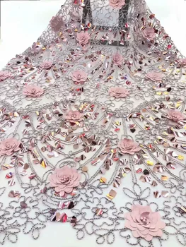 Latest Style African Lace Fabric 2019 High Quality Gold Lace Fashion French Lace Fabric Tulle Nigerian Sequins Lace Fabrics
Latest Style African Lace Fabric 2019 High Quality Gold Lace Fashion French Lace Fabric Tulle Nigerian Sequins Lace Fabrics