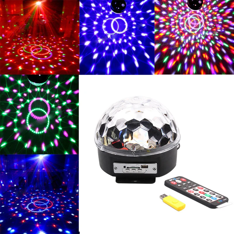Hot 6*3W LEDs Voice Cotrol Laser Stage Light MP3 Magic Ball Light IR Remote Digital RGB LED Crystal Magic Ball
Hot 6*3W LEDs Voice Cotrol Laser Stage Light MP3 Magic Ball Light IR Remote Digital RGB LED Crystal Magic Ball