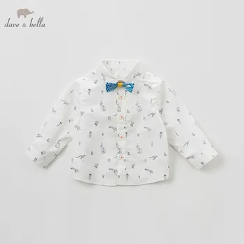 DB10182 dave bella spring baby boys print shirts infant toddler 100% cotton tops children high quality clothes
DB10182 dave bella spring baby boys print shirts infant toddler 100% cotton tops children high quality clothes