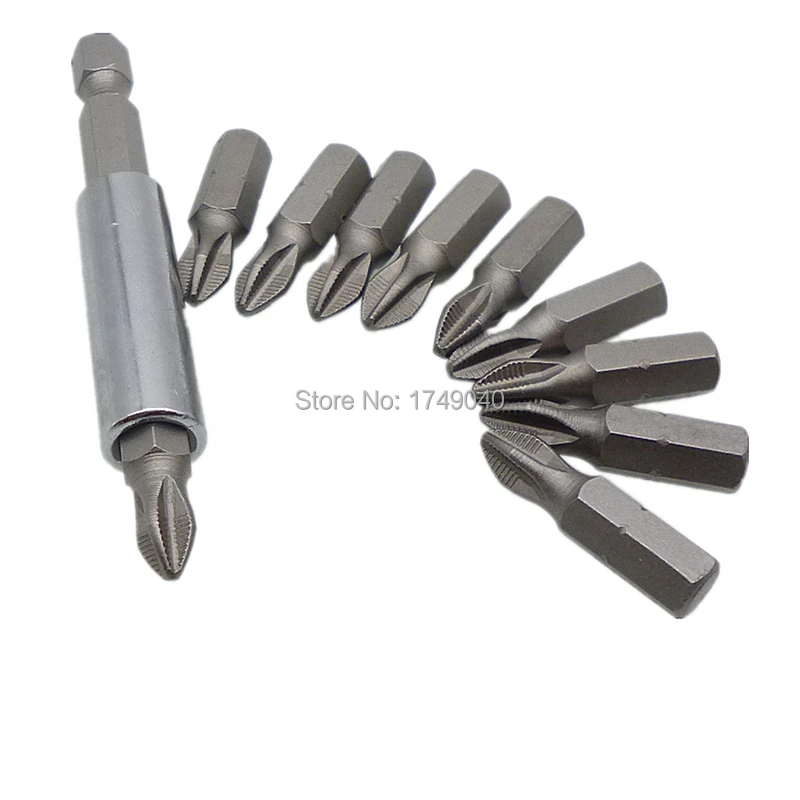 1/4" Hex Shank Magnetic Screwdriver Bit Holder Tool With 10pcs PH2 S2 Phillips Head 25mm Long Magnetic Tip Screwdriver Bits Set
1/4" Hex Shank Magnetic Screwdriver Bit Holder Tool With 10pcs PH2 S2 Phillips Head 25mm Long Magnetic Tip Screwdriver Bits Set