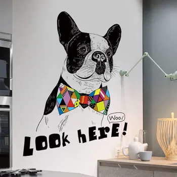Cool Dog Creative Home Decoration Vinyl Wall Stickers Animal Look Here Quotes Modern Wall Decals Poster
Cool Dog Creative Home Decoration Vinyl Wall Stickers Animal Look Here Quotes Modern Wall Decals Poster