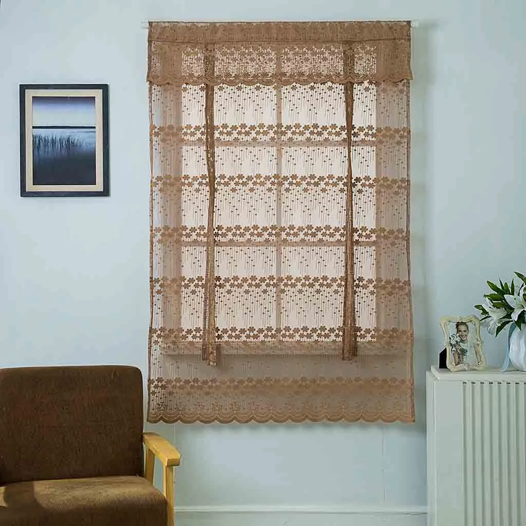 Tulle Perforated Kitchen Bathroom Window Roman Curtain Floral Tulle Valances Nordic style gauze Roman blind lace curtain A30620
Tulle Perforated Kitchen Bathroom Window Roman Curtain Floral Tulle Valances Nordic style gauze Roman blind lace curtain A30620