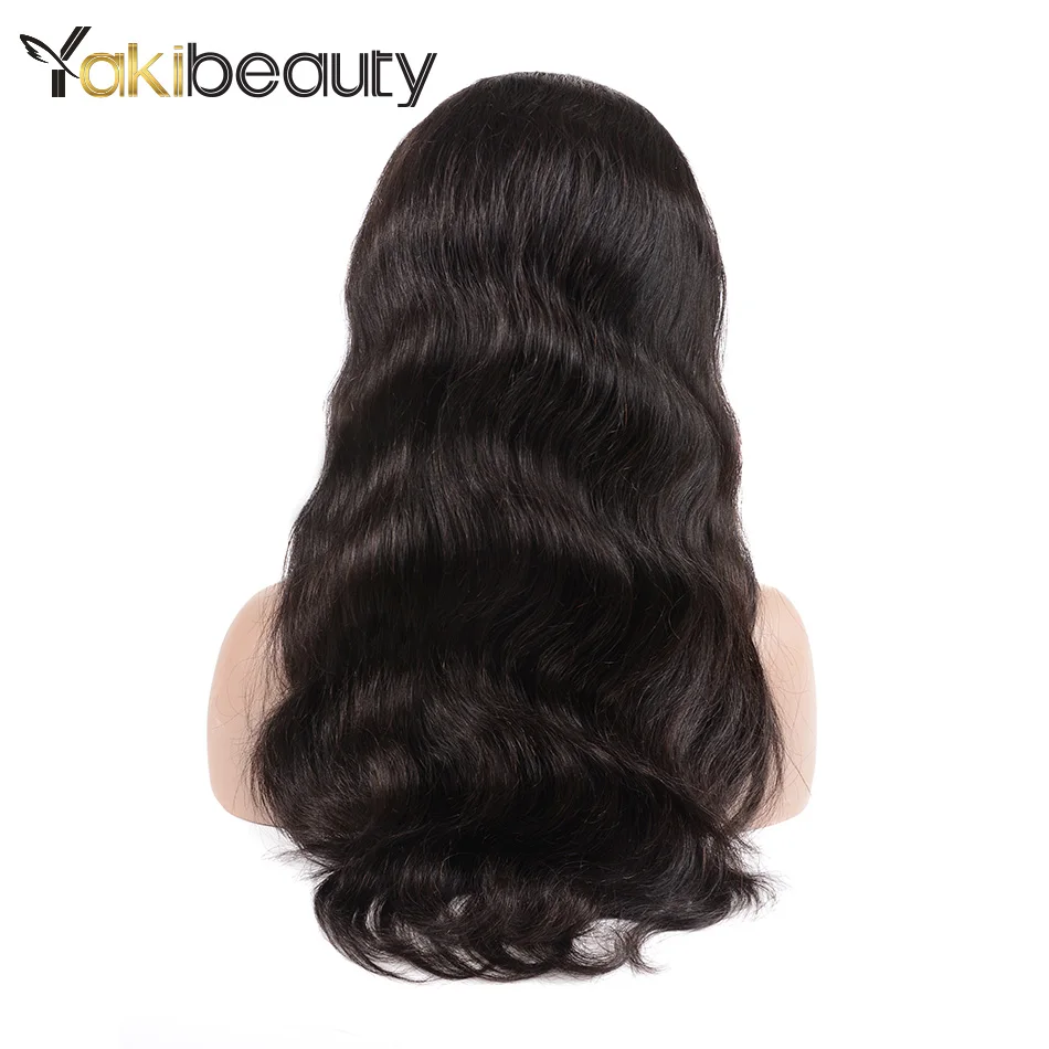 Pre Plucked Full Lace Human Hair Wigs For Women Natural Black 180% Density Malaysian Body Wave Virgin Hair Full Lace Wig No Shed (10)