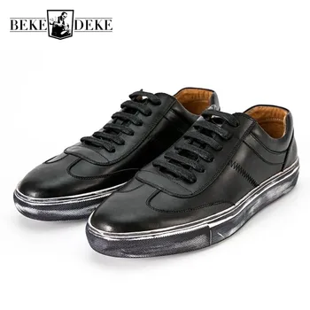2019 Classic Korean Lace Up Casual Shoes For Men Brand Real Cow Leather Flats Pumps Preppy Boys Street Footwear Breathable Shoes
2019 Classic Korean Lace Up Casual Shoes For Men Brand Real Cow Leather Flats Pumps Preppy Boys Street Footwear Breathable Shoes