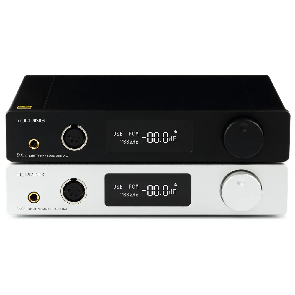 TOPPING DX7S 2*ES9038Q2M XMOS Audio hifi DAC 32Bit/768K DSD512 Full Balanced Headphone Amplifier
TOPPING DX7S 2*ES9038Q2M XMOS Audio hifi DAC 32Bit/768K DSD512 Full Balanced Headphone Amplifier