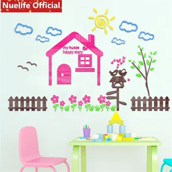 Color dream garden design acrylic stickers kindergarten living room bedroom bedside sofa background kids room wall stickers N4
Color dream garden design acrylic stickers kindergarten living room bedroom bedside sofa background kids room wall stickers N4