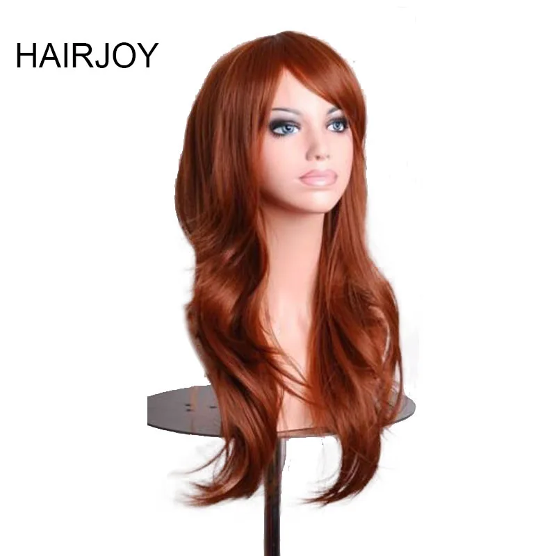 HAIRJOY Women 70cm Orange Brown Wavy Hair Synthetic Costume Party Cosplay Full Wig High Temperature Fiber 11 Colors
HAIRJOY Women 70cm Orange Brown Wavy Hair Synthetic Costume Party Cosplay Full Wig High Temperature Fiber 11 Colors