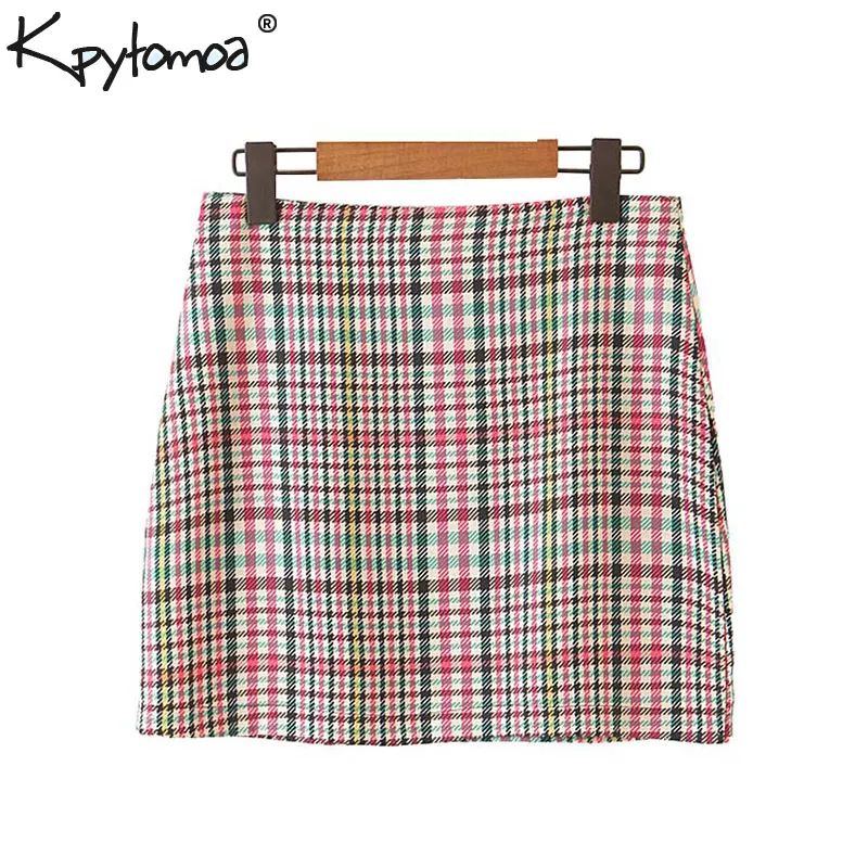 Vintage Chic Plaid Office Lady Mini Skirt Women 2019 Fashion A Line Side Zipper Ladies Skirts Casual Faldas Mujer
Vintage Chic Plaid Office Lady Mini Skirt Women 2019 Fashion A Line Side Zipper Ladies Skirts Casual Faldas Mujer