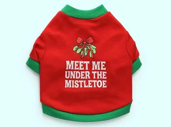 1pcs dogs cats fashion letters printing "MEET ME UNDER THE MISTLETOE" t shirts doggy summer vest puppy t shirt clothes 1pcs
1pcs dogs cats fashion letters printing "MEET ME UNDER THE MISTLETOE" t shirts doggy summer vest puppy t shirt clothes 1pcs