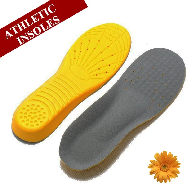 Ultra Light Soft Memory Foam Sports PU Insoles Women Men Shoe Pad Metatarsal Thick Flat foot Shock Absorb Sweat Military Insoles