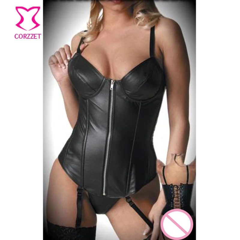 Corpete Feminino Sexy Waist Slimming Steampunk Leather Corset Black Zipper Strappy Overbust Corsets And Bustiers Gothic Clothing
Corpete Feminino Sexy Waist Slimming Steampunk Leather Corset Black Zipper Strappy Overbust Corsets And Bustiers Gothic Clothing