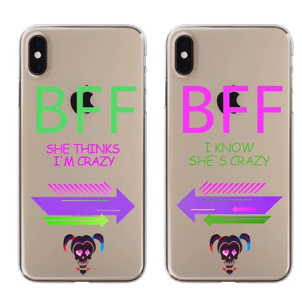 Forever best friend BFF Силиконовые чехлы из ТПУ для iPhone X 5 5S SE 6 6S Plus 7 8 XS XR MAX | Мобильные