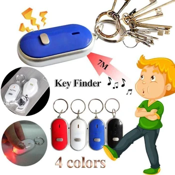 LED Anti-Lost Key Finder Locator Keychain Whistle Sound Control Keyring Whistle Sound Control Holder Rings Jewelry
LED Anti-Lost Key Finder Locator Keychain Whistle Sound Control Keyring Whistle Sound Control Holder Rings Jewelry