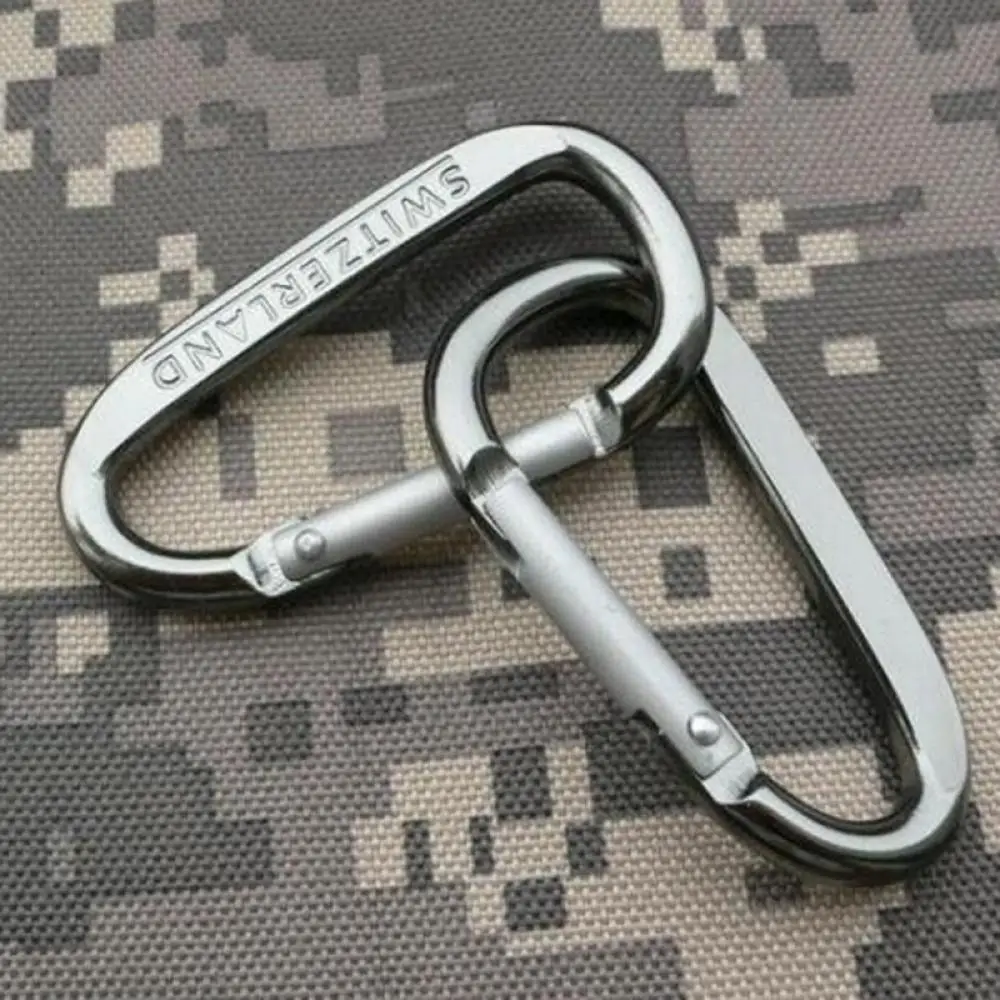 5Pcs Carabiner D-Ring Camp Snap Clip Hook Buckle Keychain Keyring Hiking Climbing | Инструменты