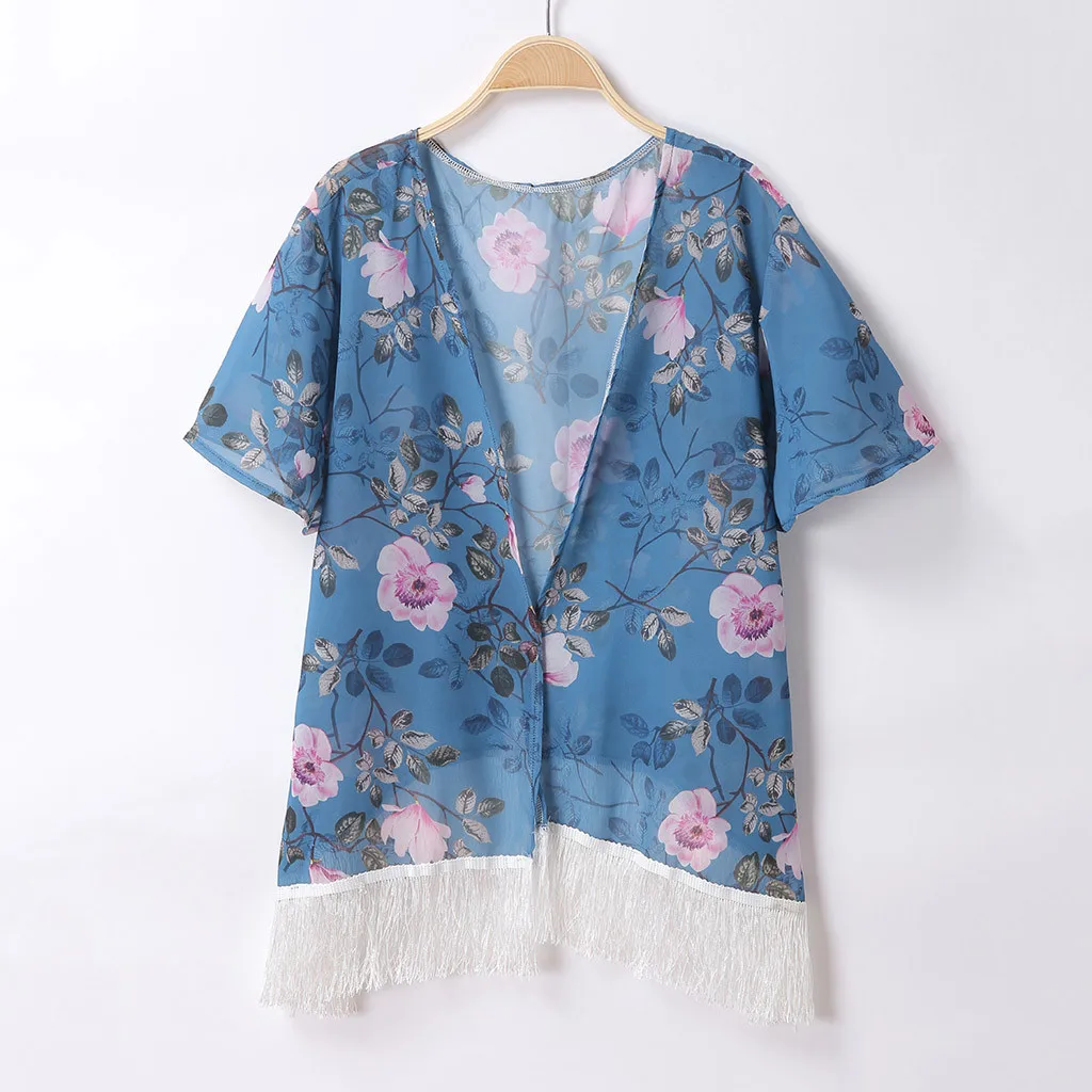 2019 New Summer Bikini Shirts Women's Blue Print Swimwear print Fashion beach smock hoodie Beach Blouse Half Sleeve Camisa L329A
2019 New Summer Bikini Shirts Women's Blue Print Swimwear print Fashion beach smock hoodie Beach Blouse Half Sleeve Camisa L329A
