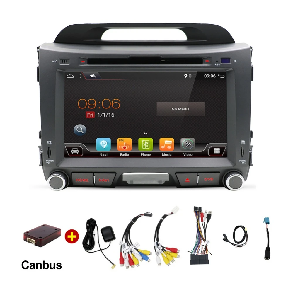2 din Автомобильный Радио gps android 7 1 автомобильный dvd для kia sportage R 2014 2011 2013 2015